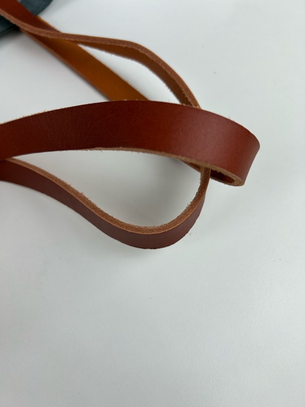 PORTLAND LEATHER LARGE SIZE SLATE BLUE GRAY TOTE BAG SHOULDER PURSE - Picture 9 of 13